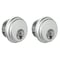 Global Door Controls 1-5/32 in. Zinc Keyed Alike Double Cylinder Mortise Lock for Adams Rite Type Storefront Door in Aluminum TH1100-ZCX2AL - alternate 1